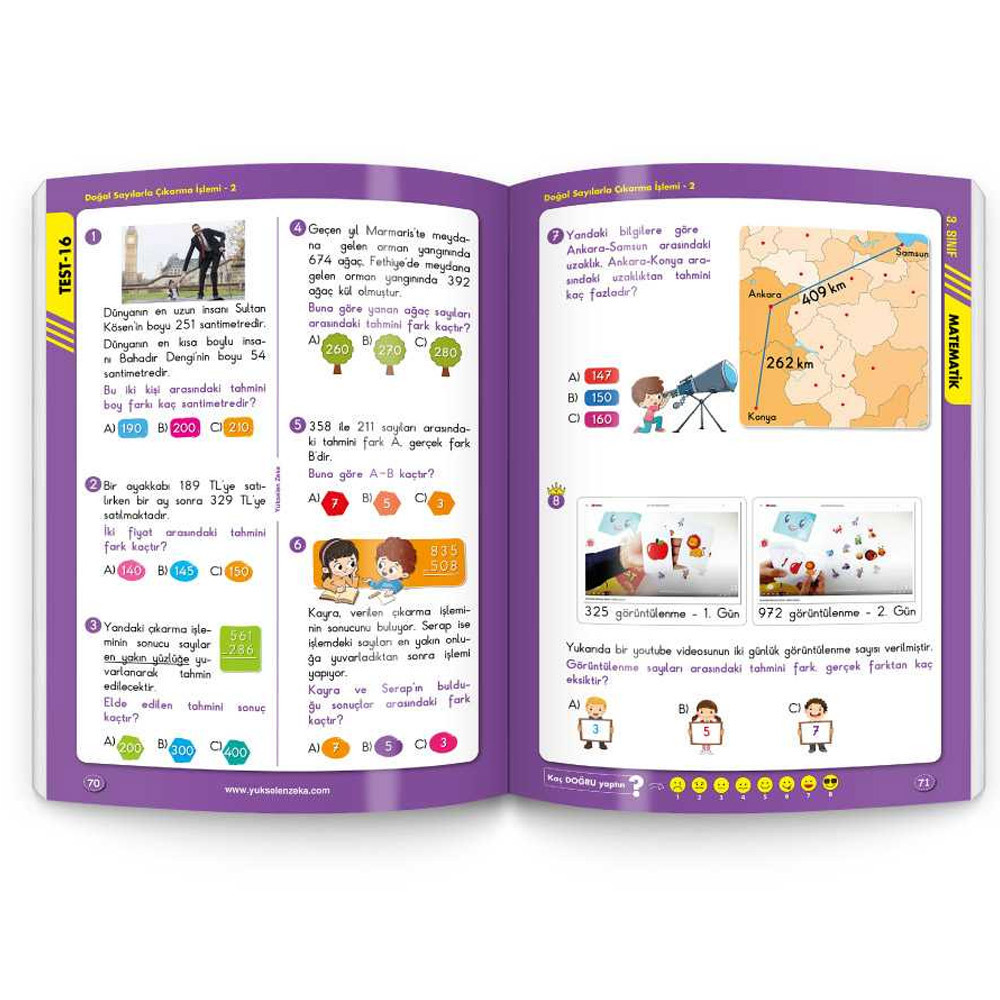 3. Sınıf Matematik Soru Bankası (Matematiği Sevdiren Kitap)