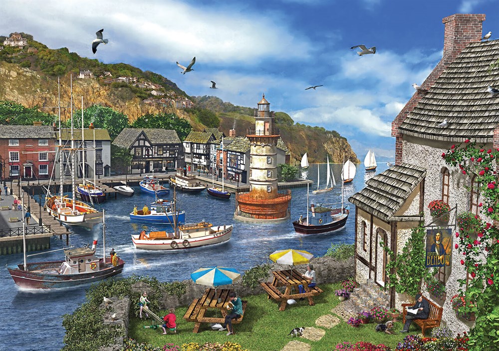 Ks Games Village Harbour 2000 Parça Puzzle