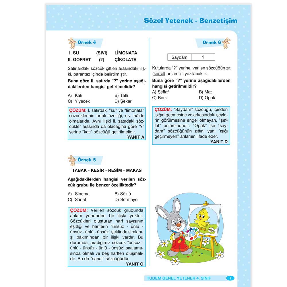 4. Sınıf Genel Yetenek Kitabı
