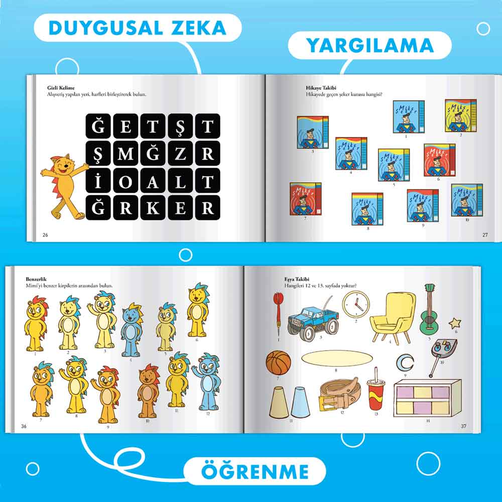 Dikkati Güçlendiren Hikaye Seti  Kip Kip'in Maceraları Kutulu Set