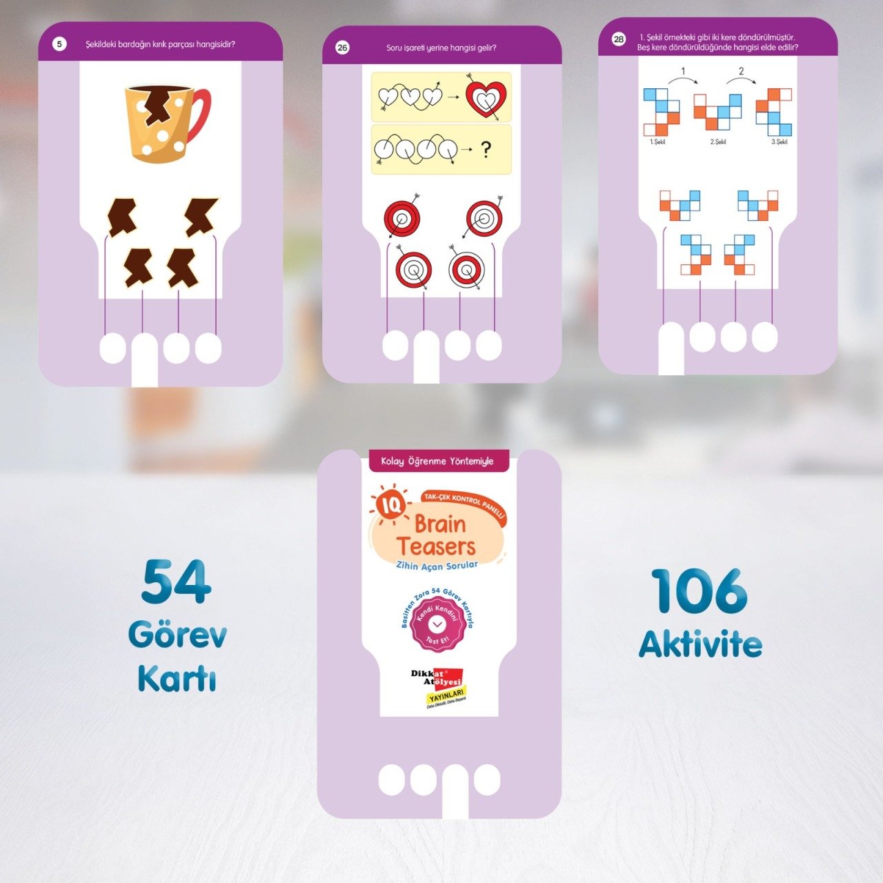Tak Çek Kontrol Panelli Brain Teasers
