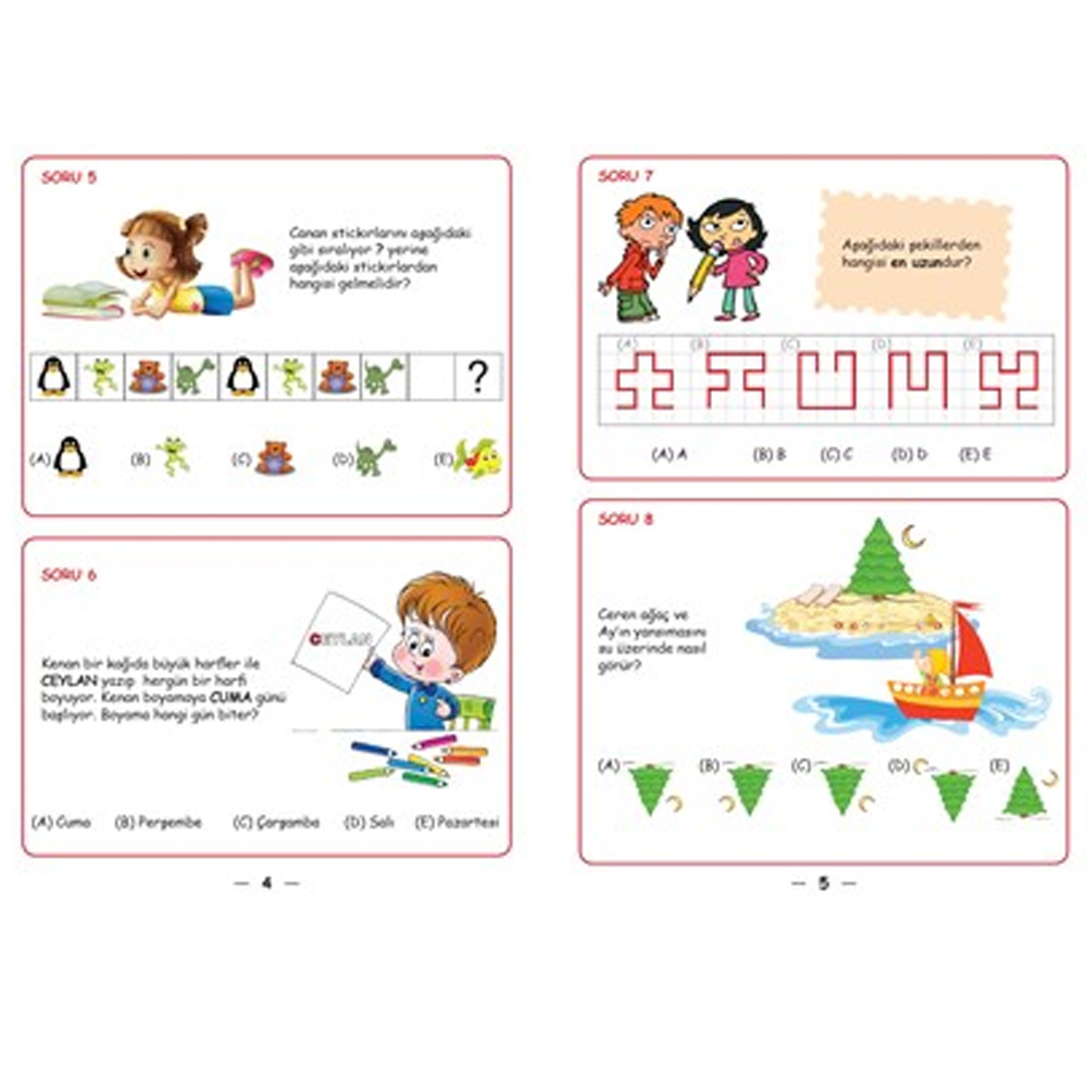 Kanguru Matematik Çalışma Soruları 6-10 yaş