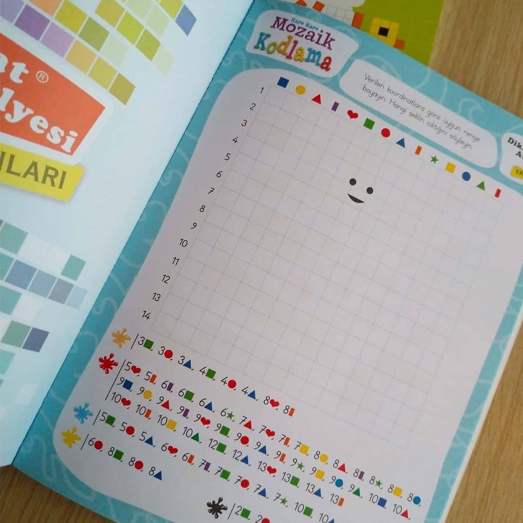 Kare Kare Mozaik Kodlama Aktivite Kitabı 2