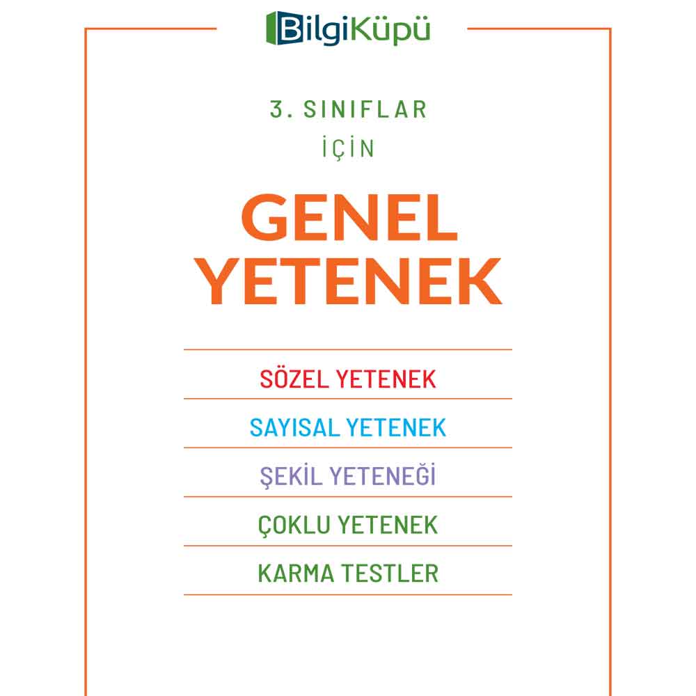 3. sınıf Genel Yetenek kitabı